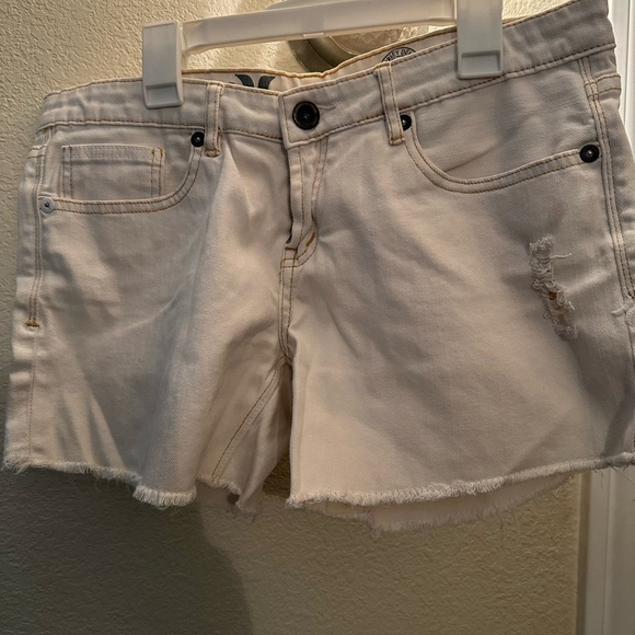 Hurley Pants - Hurley White Denim Women Shorts